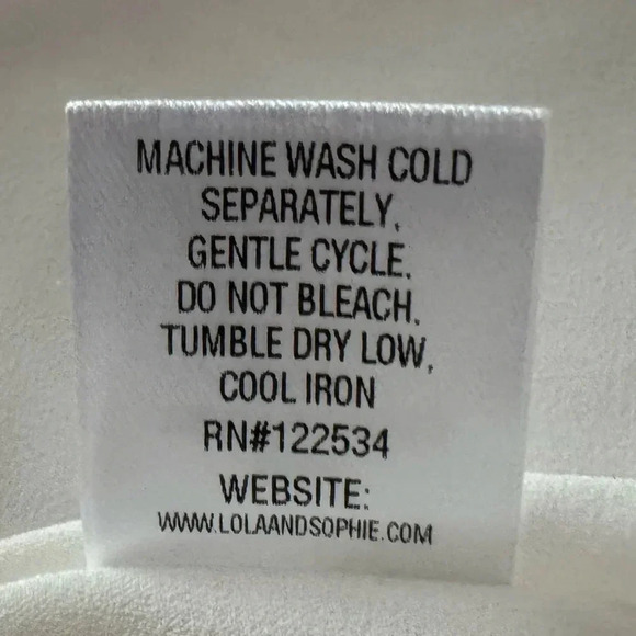 NWT Lola & Sophie Designer Blouse Knit White Turtle Neck Long Sleeve Small - Picture 10 of 14